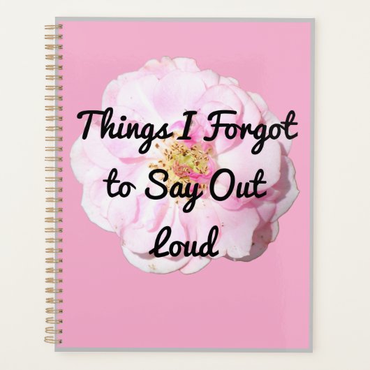 声を忘れ出して言うこと プランナー手帳 (正面)