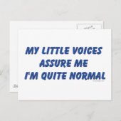 声を聞くユーモア ポストカード (正面/裏面)