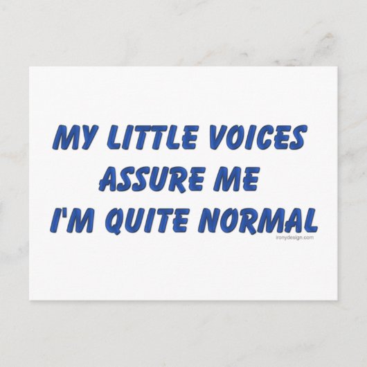 声を聞くユーモア ポストカード (正面)