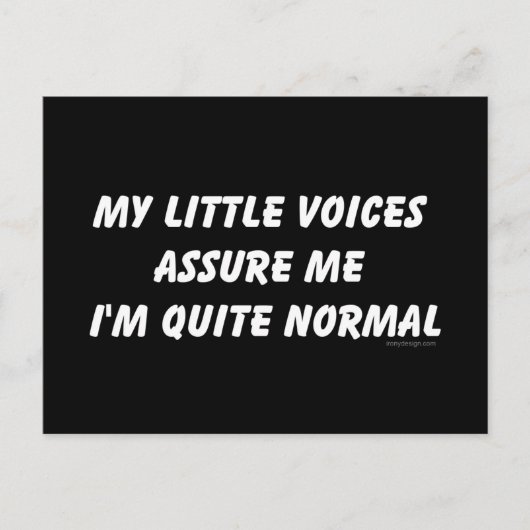 声を聞くユーモア ポストカード (正面)