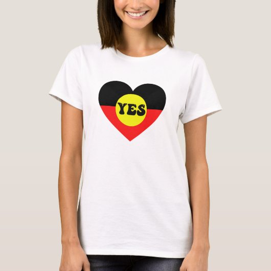 声を認めよう - オーストラリア先住民の声 Tシャツ (正面)