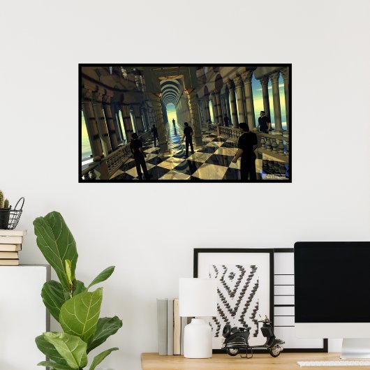 声を閉じる ポスター (ホームオフィス)