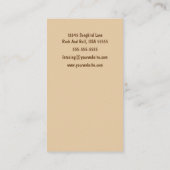 声コーチ、歌手、ソングライターの名刺 名刺 (裏面)