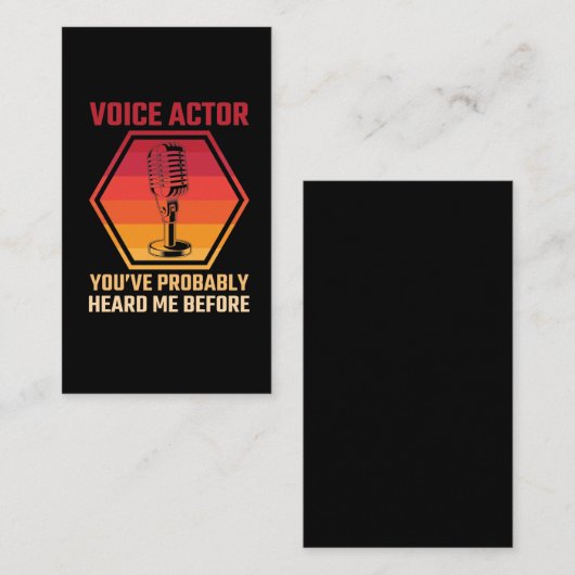 声優が聞こえるムービーラジオマイクスピーカ 名刺 (正面/裏面)