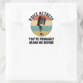 声優ダビングスポークスウーマン同期 スクエアシール (バッグ)