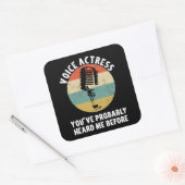 声優ダビングスポークスウーマン同期 スクエアシール (封筒)