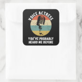 声優ダビングスポークスウーマン同期 スクエアシール (バッグ)