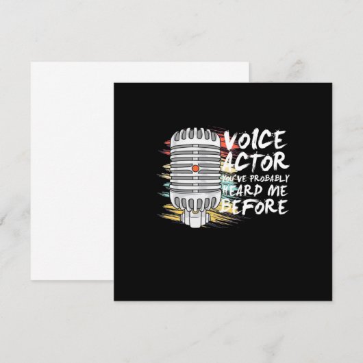 声優以前 招待状 (正面/裏面)