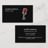 声優、ボイスオーバー、Emcホスト 名刺 (正面/裏面)