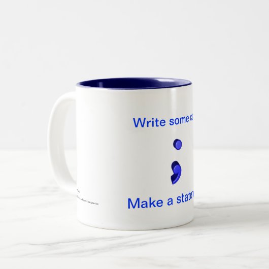 声明のマグを作って下さい ツートーンマグカップ (正面左)