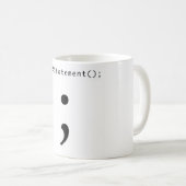 声明をして下さい コーヒーマグカップ (正面右)