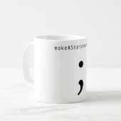 声明をして下さい コーヒーマグカップ (正面左)