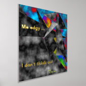 「声明を作る」ホイルプリントウォールアート 箔ポスター (レイダウン)