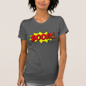 声明を発表：BOOM!アーポップ・アートのト漫画文字効果 Tシャツ (正面)