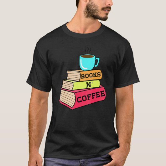 声明クールコーヒーカップドリンカーラテマッキアト Tシャツ (正面)