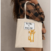 声明バッグの抗議者が猫をパーソナライズ トートバッグ