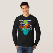 声明Be Yourselfe カラフル絵を描 Blobs 2 F Tシャツ (正面フル)
