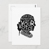 声話が震えもしても心を乱す ポストカード (正面/裏面)