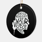 声話も心もしが震える セラミックオーナメント (左)