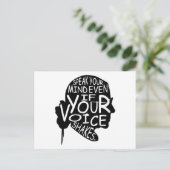 声話も心もしが震える ポストカード (スタンド正面)