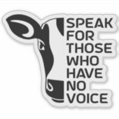 声話無し方のビニールのシール シール (正面)