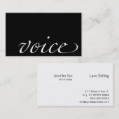 声: 声優 名刺 (正面/裏面)