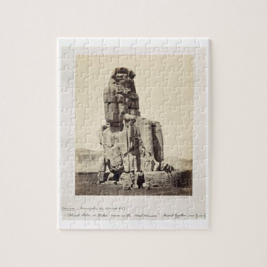 「声Memnon」、Amenhotep Iの巨大な彫像 ジグソーパズル (縦)