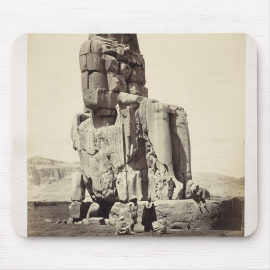 「声Memnon」、Amenhotep Iの巨大な彫像 マウスパッド (正面)