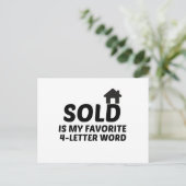 売りお気に入りの言葉 ポストカード (スタンド正面)