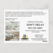 売り上げ実在た不動産 ポストカード (裏面)