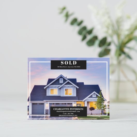 売り上げ実在た不動産 ポストカード (スタンド正面)