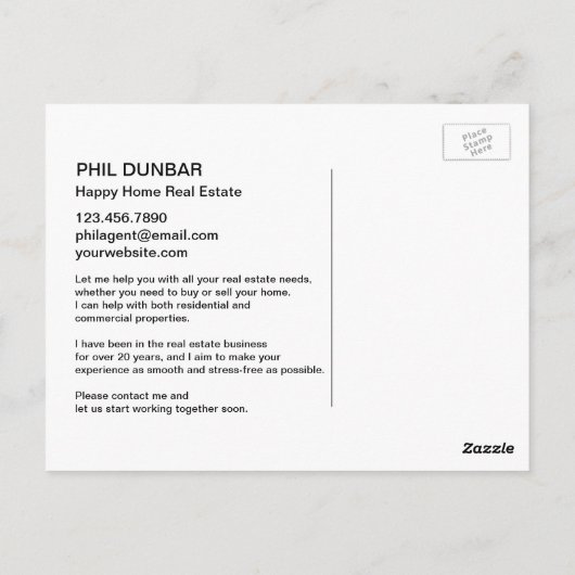 売り上げ実在広告宣伝テンプレート ポストカード (裏面)