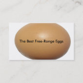 売り出し用の新鮮卵を育てる 名刺 (裏面)
