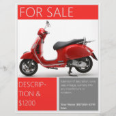 売り出し用シンプルレッド  チラシ (正面)