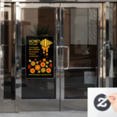 売り出し用ハチミツ ウィンドウサイン (オフィスドア)