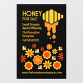 売り出し用ハチミツ ウィンドウサイン (シート)