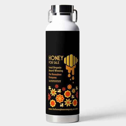 売り出し用ハチミツ ウォーターボトル (正面)