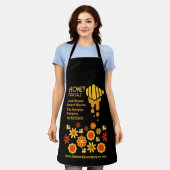 売り出し用ハチミツ エプロン (着用した状態)