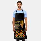 売り出し用ハチミツ エプロン (着用した状態)