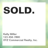 売り切りサイン 商用不動産 マーケティング パーソナライズド ウィンドウサイン (シート3)