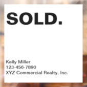 売り切りサイン 商用不動産 マーケティング パーソナライズド ウィンドウサイン (シート2)