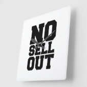 売り切れない スクエア壁時計 (傾斜)