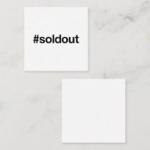 売り切れハッシュタグ ノートカード (正面/裏面)