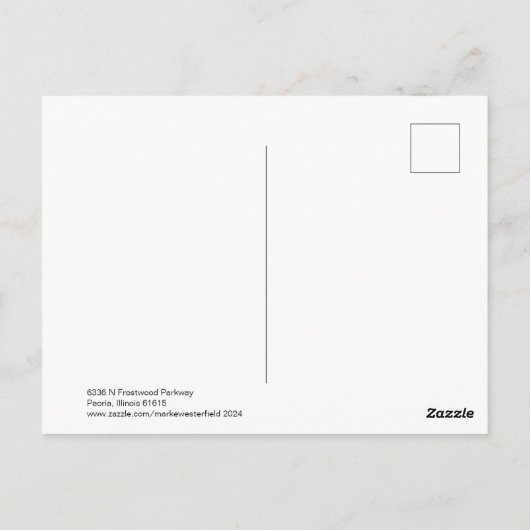 売り家。 ポストカード (裏面)