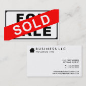売り/売りサイン 名刺 (正面/裏面)