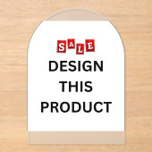 売れ！アクリル招待状 – フロステッド仕上げ アクリル招待状 (正面)