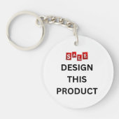 売れ!キーチェーン – アクリル独身の円(両面) キーホルダー (正面)