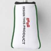 売れ！ゴルフパターヘッドカバー – グリーントリム – カスタム ゴルフヘッドカバー (回転90)