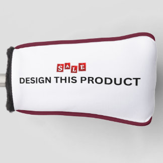 売れ！ゴルフパターヘッドカバー – バーガンディトリム ゴルフヘッドカバー