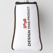 売れ！ゴルフパターヘッドカバー – ブラウントリム – カスタム ゴルフヘッドカバー (回転90)